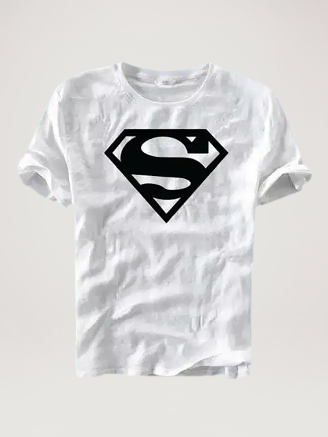 Half Sleeeves T-Shirt for Men (White, M)